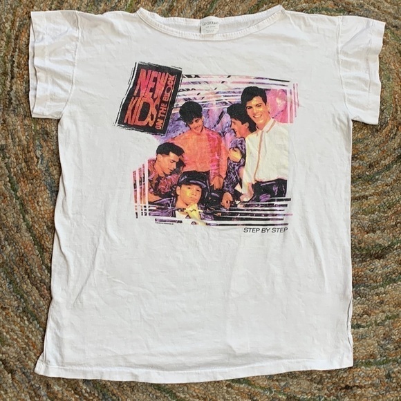 Vintage 1990s New Kids on The Block One Size Fits All Tee - Picture 1 of 7